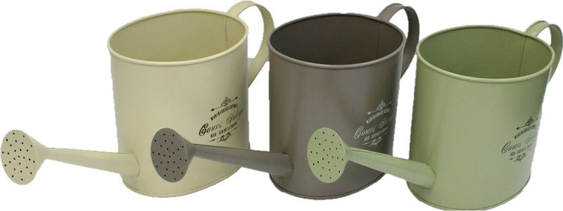 Pastel Colour Metal Watering Can 3 Litre Retro Home Decor Watering Can Planter