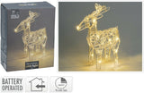 Christmas Table Decorations Centrepiece LED Fairy Lights Reindeer Ornament