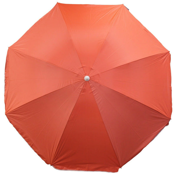 Bright Parasol Garden Umbrella Beach Shade Orange With UV protection 50+ Tilting