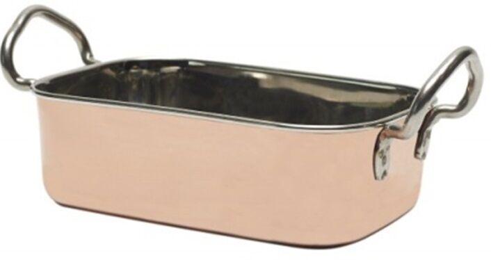 Stainless Steel & Copper Presentation Centerpiece Buckets & Mini Roasting Dish