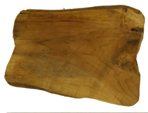 Large Teak Wood Plate Tree Slices Rustic Place Mats Pieces Trees Sliced Thinly