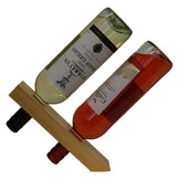 RTA Wood Wine Floating Bottle Holder Countertop Display