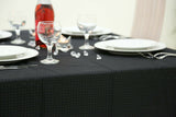 Black On Black Polka Dots Tablecloth Machine Wash Table Cloth 180cm x 130cm (6ft