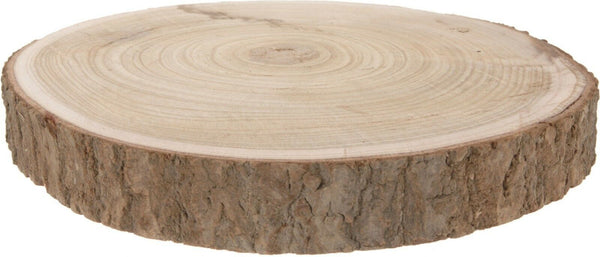 Natural Paulownia Wood Log Slice 30cm Large Tree Slice Centerpiece