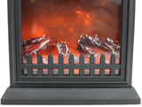 Mantel Clock Shelf Clock With Coal Fire Led Lantern Real Effect Coal Fire