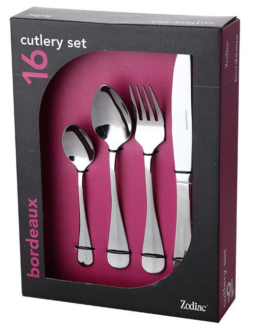 Zodiac 16 Piece Stainless Steel Cutlery Set Bordeaux Style