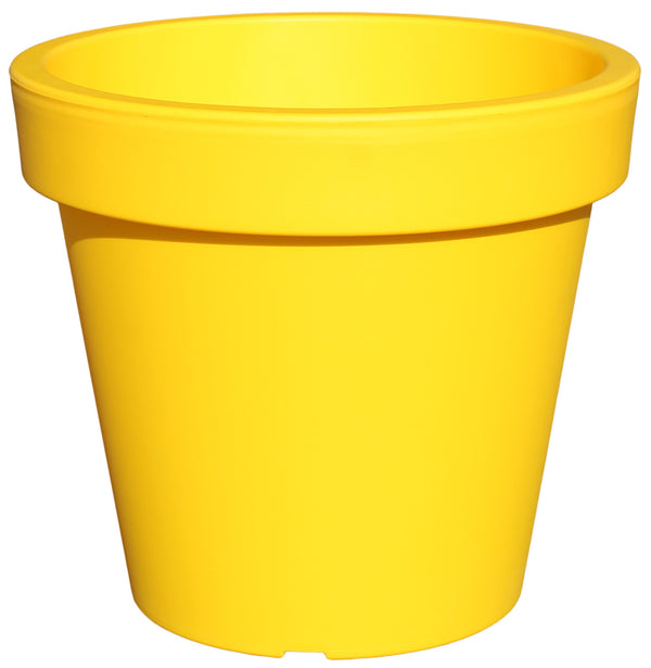 Rammento 47.5cm ⌀ Large Plant Pot Indoor/Outdoor, Yellow, 43cm Tall