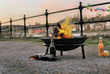 50 x Cast Iron Fire Pit Outdoor Garden Heater Wood Charcoal Fire Bowl - Bulk