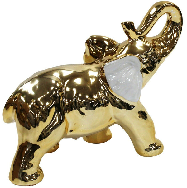 Straits Collection Gold Natural World Elephant Figurine Standing Elephant