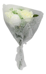 Fake Flowers Bunch Artificial Flower Bunch Bouquet White Rose & Dahlia Bouquet