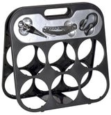 6 Bottle Wine Rack With Accessories Foldable Wine Stand Bottle Rack With Tools