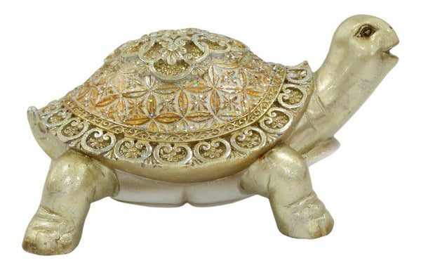 Home Decor Gold Turtle Resin Tortoise Figurine Wild Animals Display