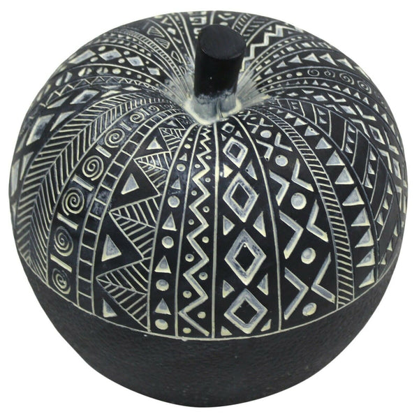 13cm Decorative Fruit Black & White Apple Large Apple Home DÃ©cor