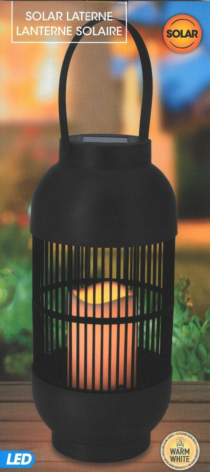 Solar Outdoor / Indoor Rattan Lights Hanging Lamp - Black / Brown Led Lamp