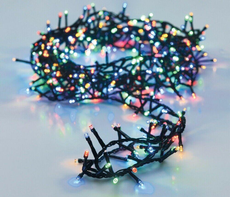 560 Coloured Led Christmas Fairy String Lights Indoor Outdoor Cluster Lights