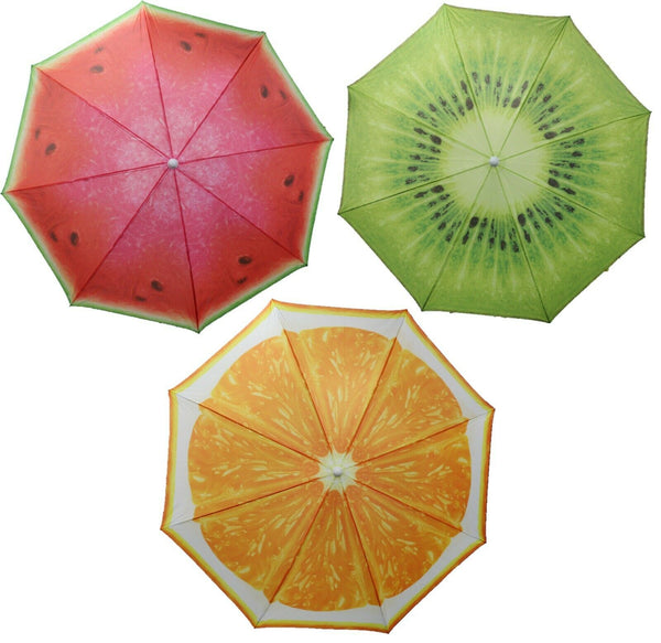 Bright Parasol Garden Umbrella Beach Shade Tilting Lovely Fruit Colours 180cm