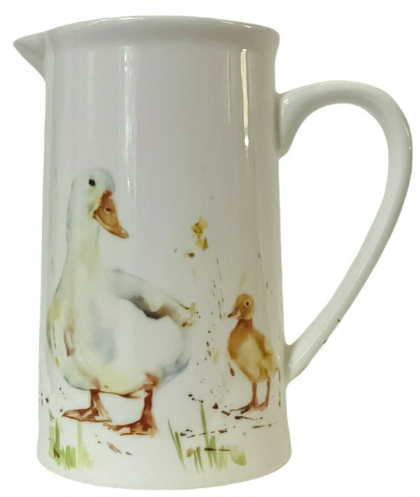 Leonardo Collection Fine China Duck Design 600ml Jug Country Life Tea Coffee Jug