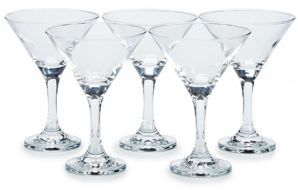 Martini Glasses Set of 6 Martini Glass 190ml Cocktail Glasses