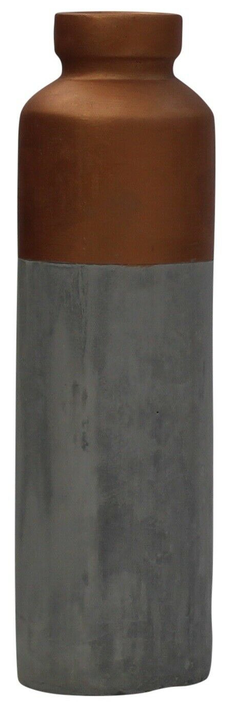 32cm Tall Bottle Vase Cement Flower Vase Bronze Bottle Flower Vase