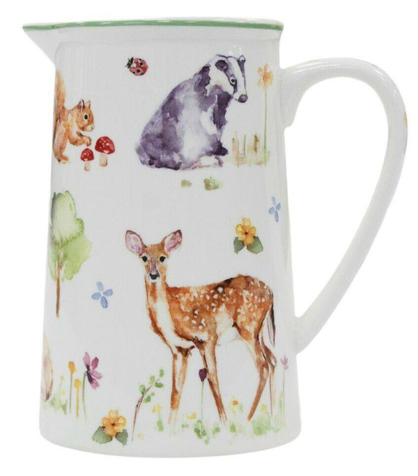 Leonardo Collection Fine China 600ml Jug Woodland Wildlife Tea Milk Coffee Jug