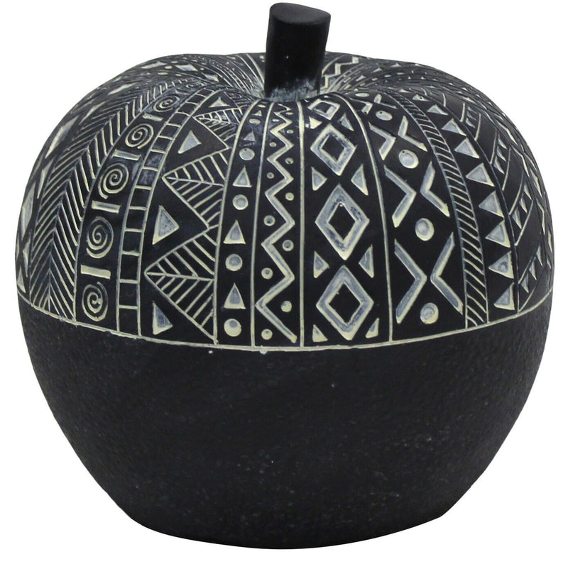 13cm Decorative Fruit Black & White Apple Large Apple Home DÃ©cor