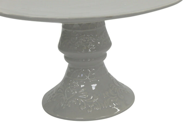 31cm Cake Stand On Pedestal Centerpiece Cake Stand Ornate Grey