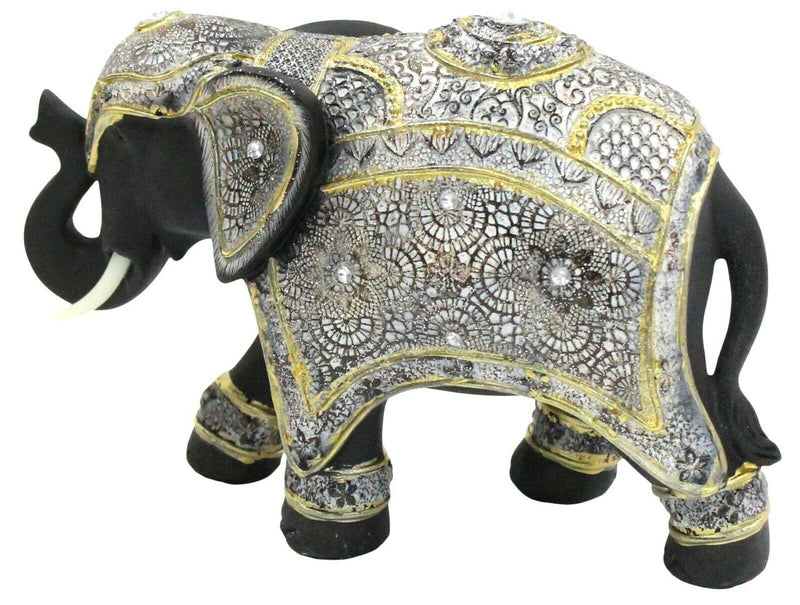 Geri Collection Out Of Africa Jungle Elmer Decorated Elephant Figurine Ornament