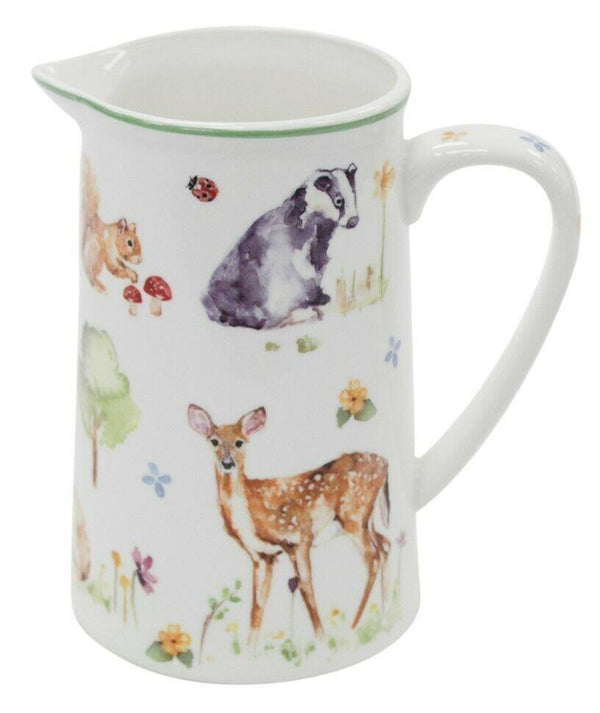 Leonardo Collection Fine China 600ml Jug Woodland Wildlife Tea Milk Coffee Jug