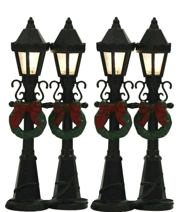 Winter Festive Decoration - Lightup Christmas Ornament Mini Village Lamp Posts