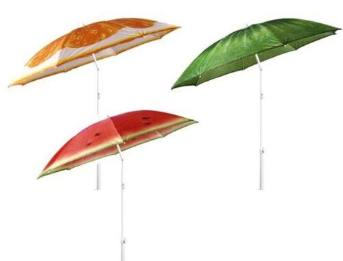 Bright Parasol Garden Umbrella Beach Shade Tilting Lovely Fruit Colours 180cm