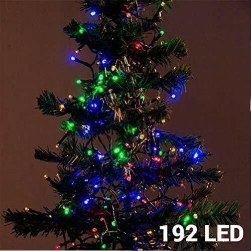 192 Multi Coloured Led Christmas String Lights Indoor Outdoor Battery Operated