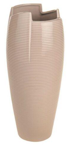 38.5cm Tall Vase Rose Pink Rippled Flower Vase Wide Mouth