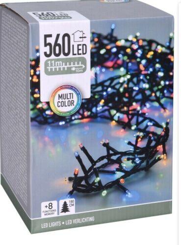 560 Coloured Led Christmas Fairy String Lights Indoor Outdoor Cluster Lights