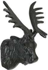 Ornamental Moose Head - Hanging Wall Mounted Deer Antler For Home Lounge Decor