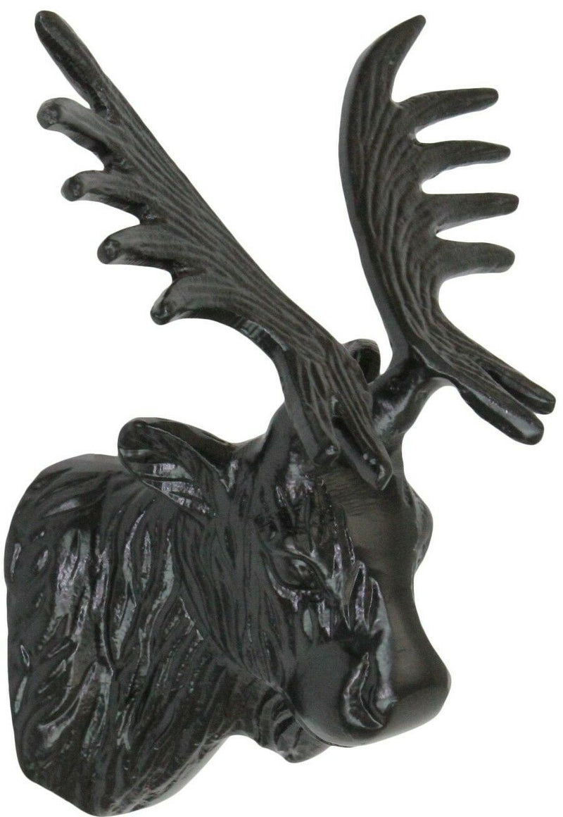 Ornamental Moose Head - Hanging Wall Mounted Deer Antler For Home Lounge Decor